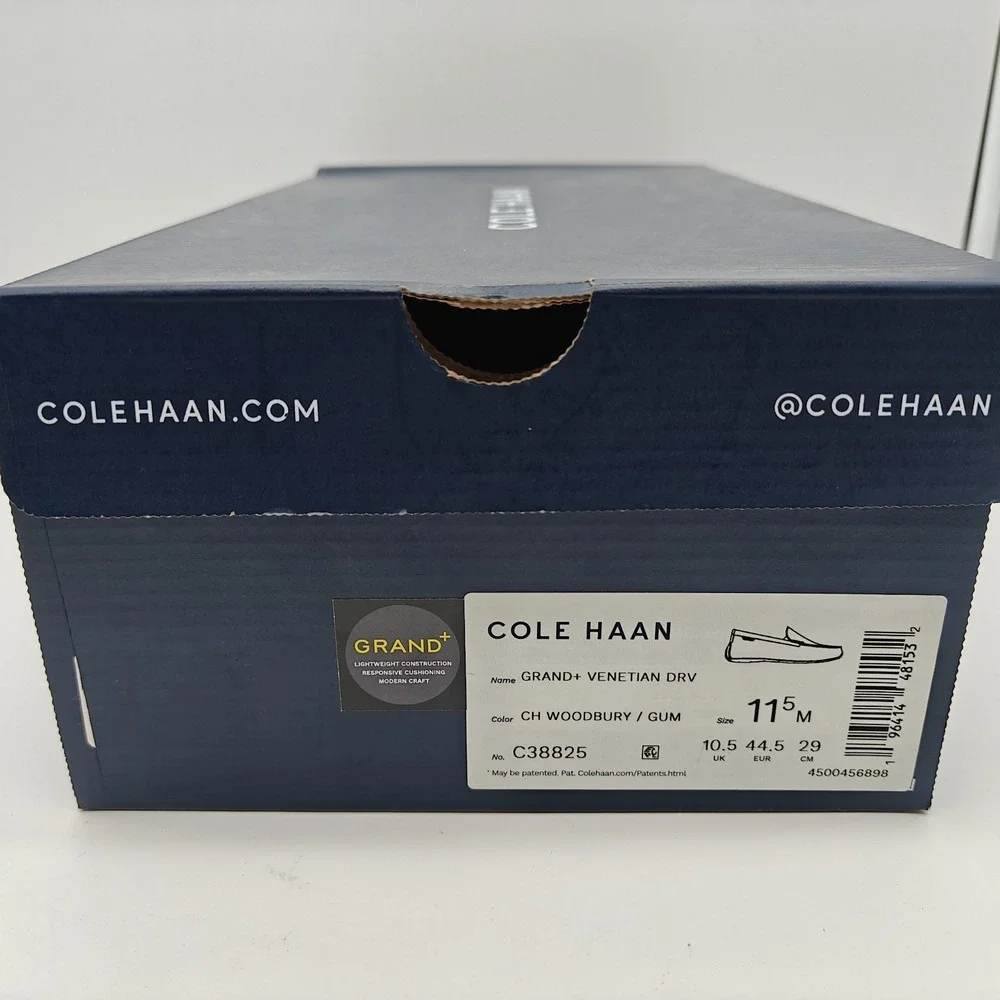 Cole Haan Grand+ Venetian Driving Loafers Mens 11.5 M Woodbury Gum C38825